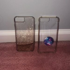 iphone 8+ cases (two)